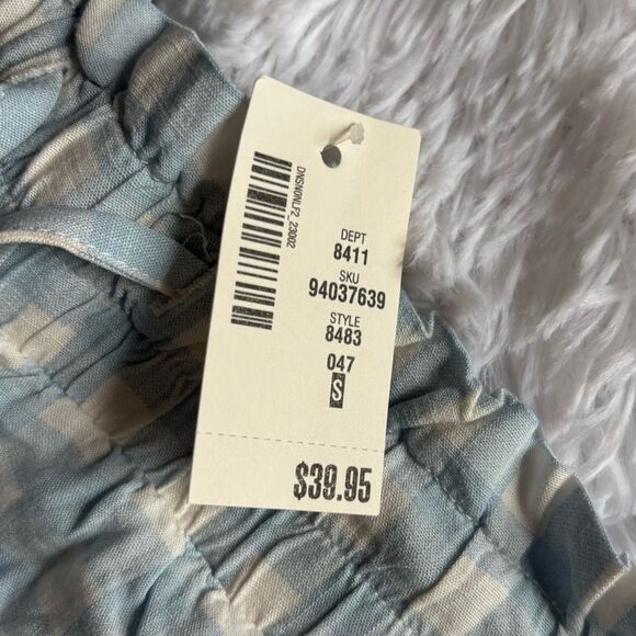 Aeropostale Shorts New Blue White Checkered Womens Size Small - Picture 4 of 6